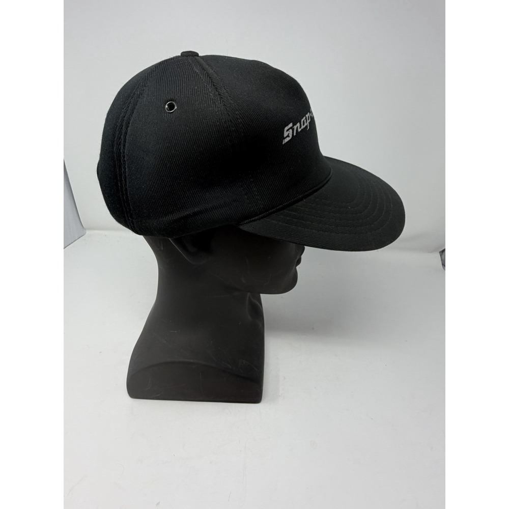 Vintage Snap On Tools Hat Black Script Logo USA Mechanic Cap Made In Taiwan - Picture 6 of 8